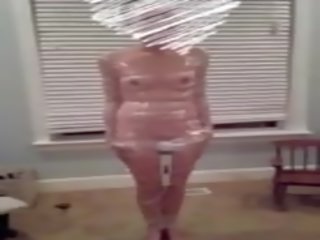 Manželka wrapped v plastika teší mágia palička: zadarmo porno 36