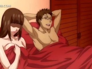 3d hentai skolejente blir fitte knullet opp skjørtet i seng